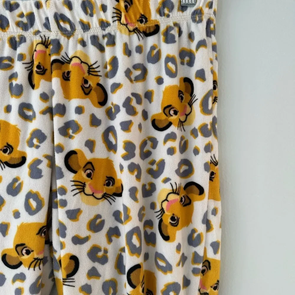 Disney The Lion King Simba Leopard Print Pajama Pants Joggers Sleepwear size XS - Picture 7 of 7